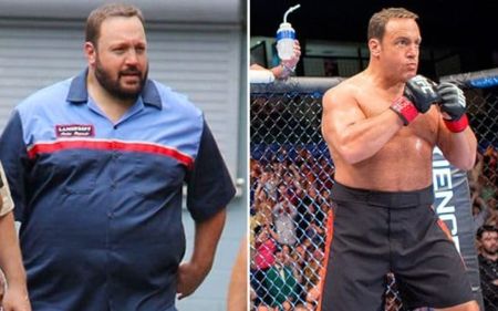 Kevin James' transformation after weight loss.